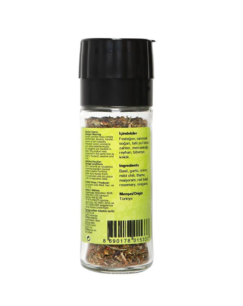 Italian Herbs Spice Mix 25 gr (Grinder Cap)