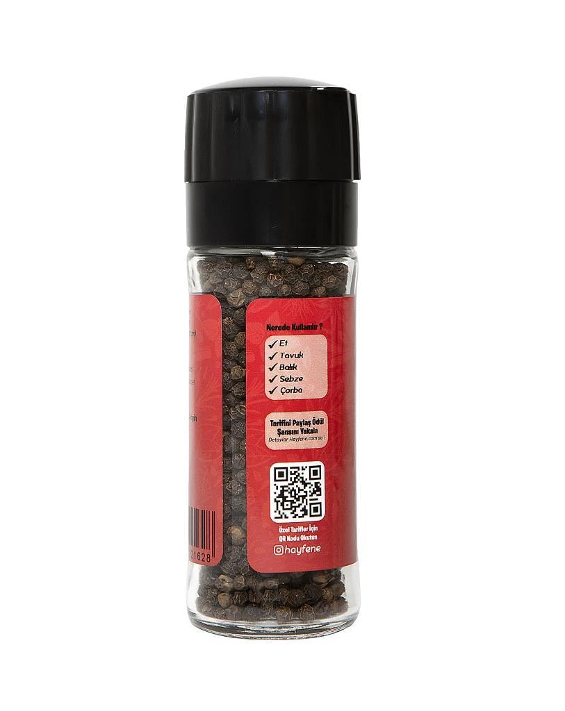Black Peppercorns 50 gr (Grinder Cap)