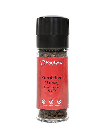 Black Peppercorns 50 gr (Grinder Cap)