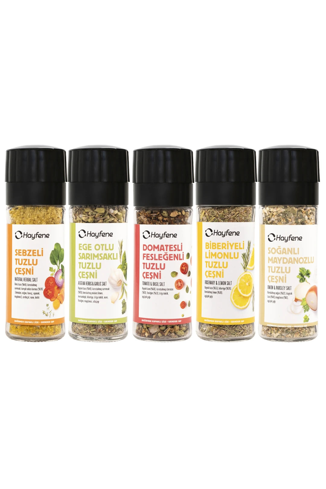 Seasoned Salts (With Grinder Cap) Set